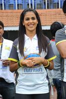 Genelia at CCL Semi Final Match